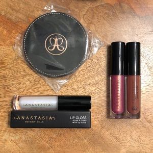BUNDLE of Anastasia Lip Glosses and Mirror